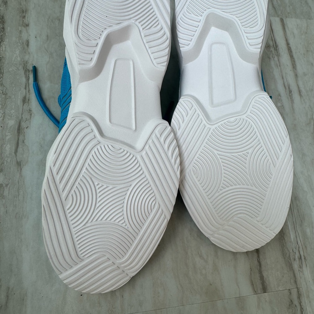 Blue and White Sneakers with Mesh Upper and Lace-Up Design NWOT - Picture 12 of 12